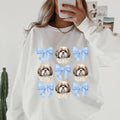 Brown and White Shih Tzu crewneck sweatshirt unisex Soft Pullover T-Shirts, Hoodie | CiraTrend.com