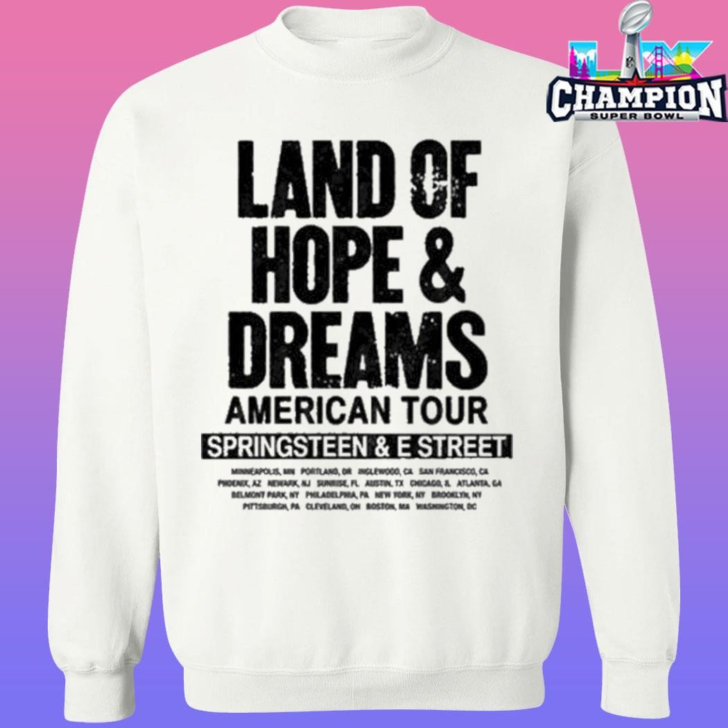 Bruce Springsteen 2026 Land Of Hope And Dreams American Tour No Kings Shirt