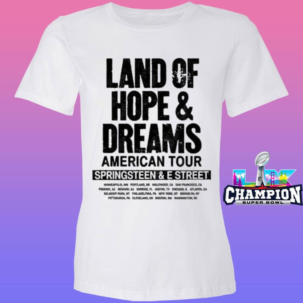 Bruce Springsteen 2026 Land Of Hope And Dreams American Tour No Kings Shirt