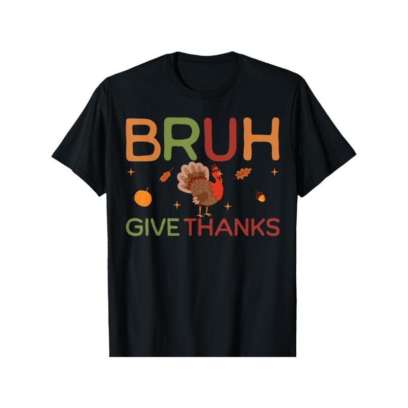 Bruh Meme Funny Thanksgiving Turkey Thanksgiving T-Shirt made in usa Hoodie, Sweatshirt | CiraTrend.com