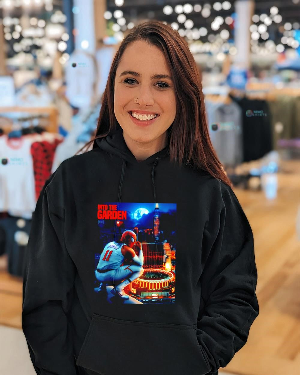 Brunson Spider-Man mask Into the Garden shirt