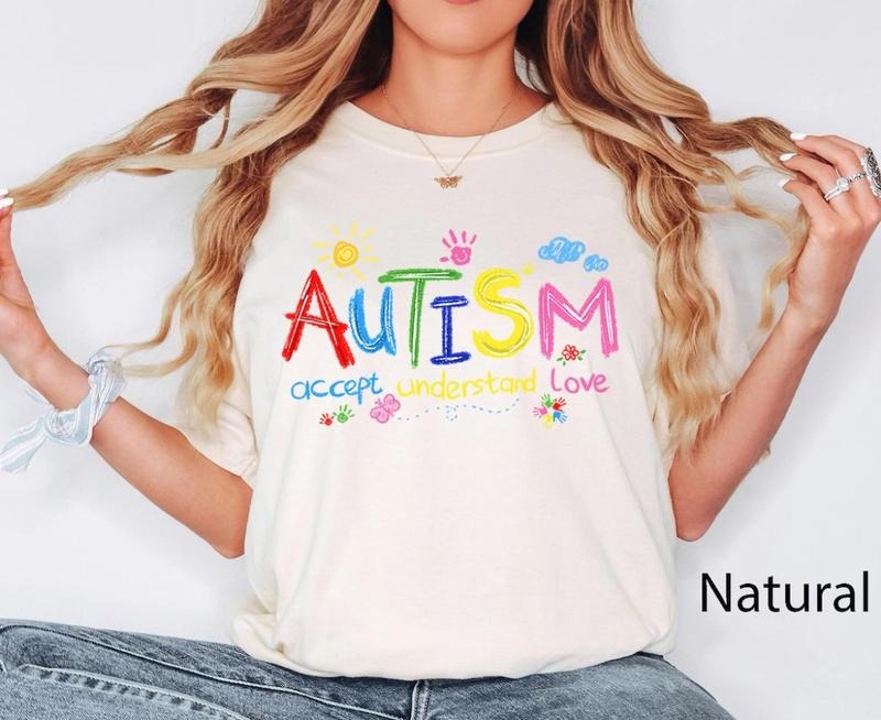 Brushstroke Autism Shirt, Autism Awareness Shirt, Autism Puzzle Pieces Shirt, Autism Shirt Hoodie, Sweatshirt | CiraTrend.com