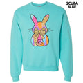 Brushstroke Faux Glitter Bunny Sweatshirt T-Shirts, Hoodie | CiraTrend.com
