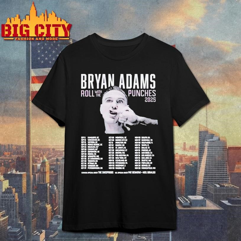 Bryan Adams Tour 2025 Shirt