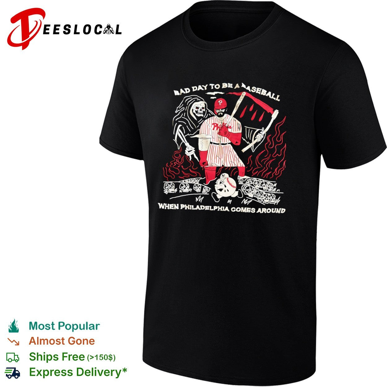 Bryce Harper Bad Day to be a Baseball when Philadelphia Comes Around shirt