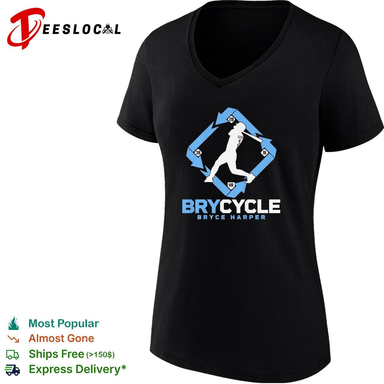 Bryce Harper Philadelphia Phillies Brycycle baseball shirt