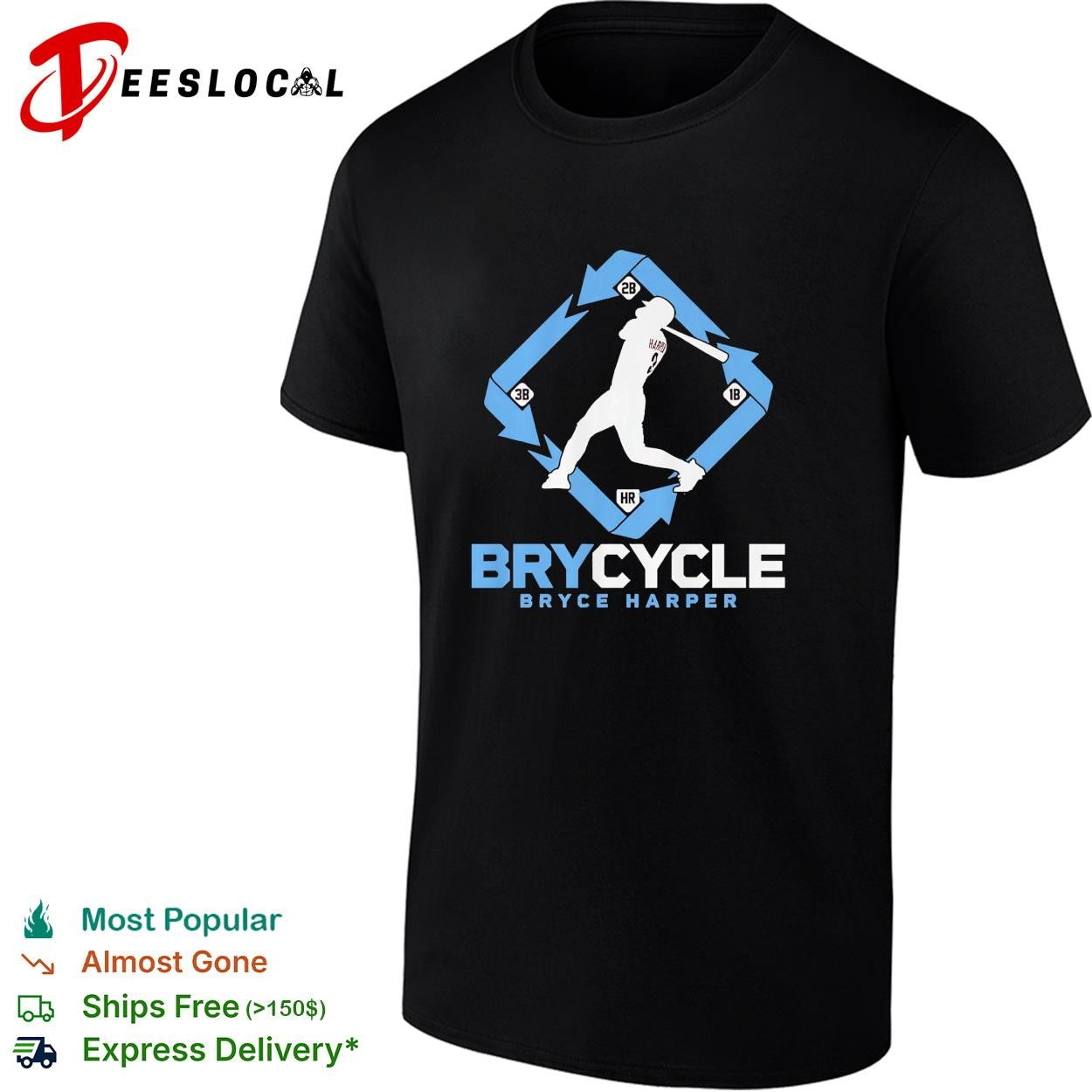 Bryce Harper Philadelphia Phillies Brycycle baseball shirt