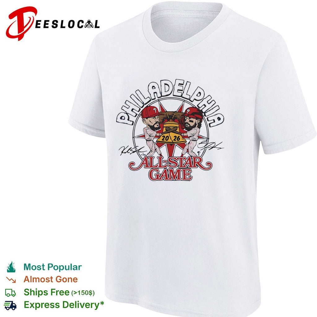 Bryce Harper and Kyle Schwarber Philadelphia Phillies 2026 All Star Game MLB shirt