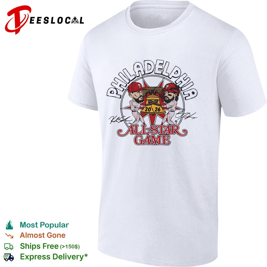 Bryce Harper and Kyle Schwarber Philadelphia Phillies 2026 All Star Game MLB shirt