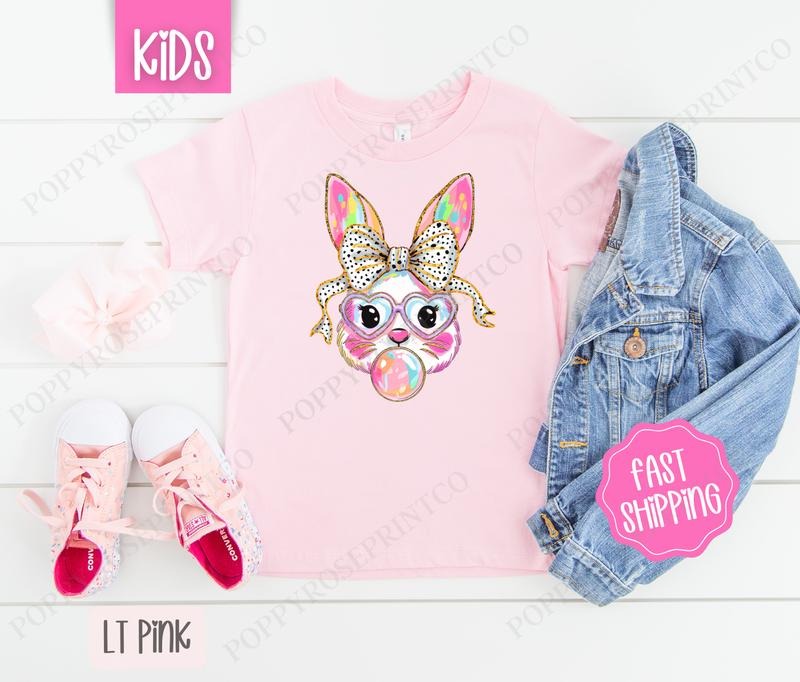 Bubble Bunny Kids Shirt - Easter Children's Tshirt - Cute Youth Tee Gildan Hoodie, Sweatshirt | CiraTrend.com