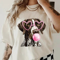Bubblegum German Short Haired Pointer Shirt ~ Unisex Apparel Relaxed Fit Printed In The USA Clothing Womenswear Casual...