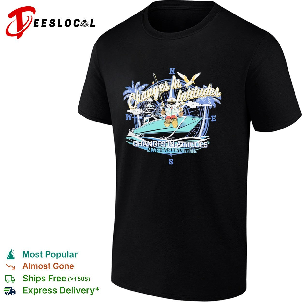 Buc-ee the Beaver Changes in Latitudes Changes in Attitudes Margaritaville shirt