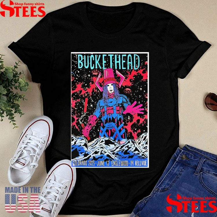 Buckethead Jun 13 2025 Gothic Theatre In Englewood Co T-shirt