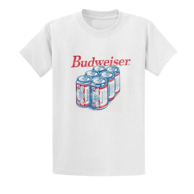 Budweiser Hand-Drawn Six Pack T-Shirt Sweatshirt Hoodie For Men Women, Extensive size options, Fashion for for all...