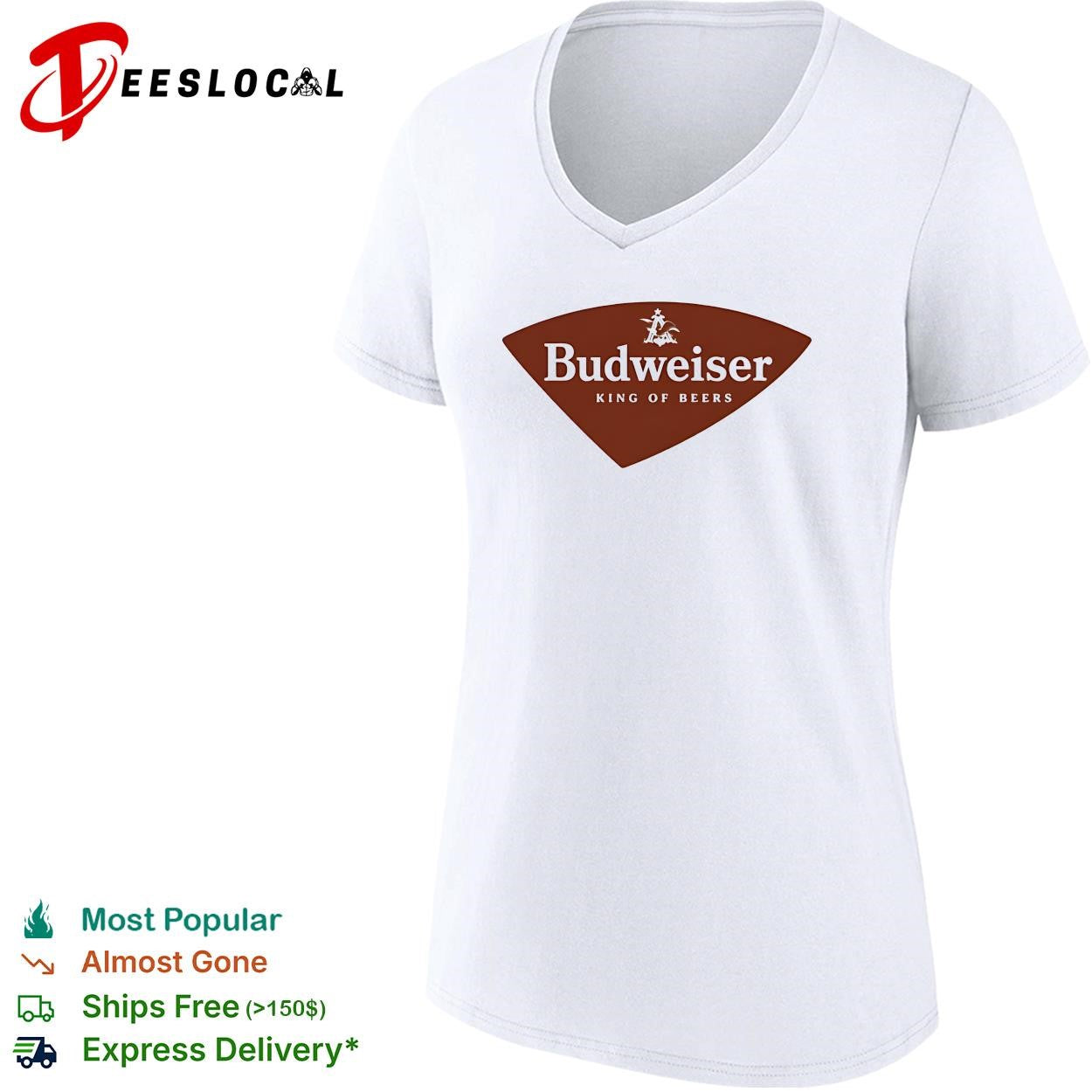 Budweiser King of Beers logo retro shirt