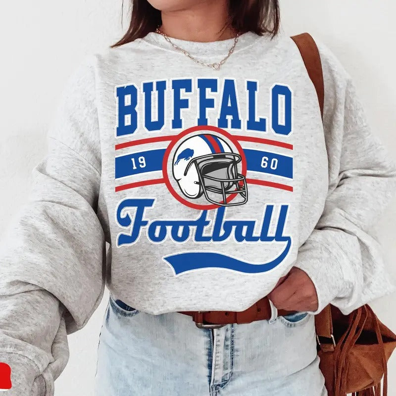 Buffalo Football Crewneck Sweatshirt ,Sweater ,Buffalo Sweatshirt ,Buffalo Game Day ,Buffalo Fan Gifts ,Sunday Football...