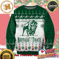 Buffalo Trace Green Reindeer Ugly Christmas Sweater For Holiday 2023 Xmas Gifts