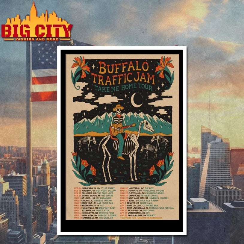 Buffalo Traffic Jam 2026 Take Me Home Tour Poster shirt