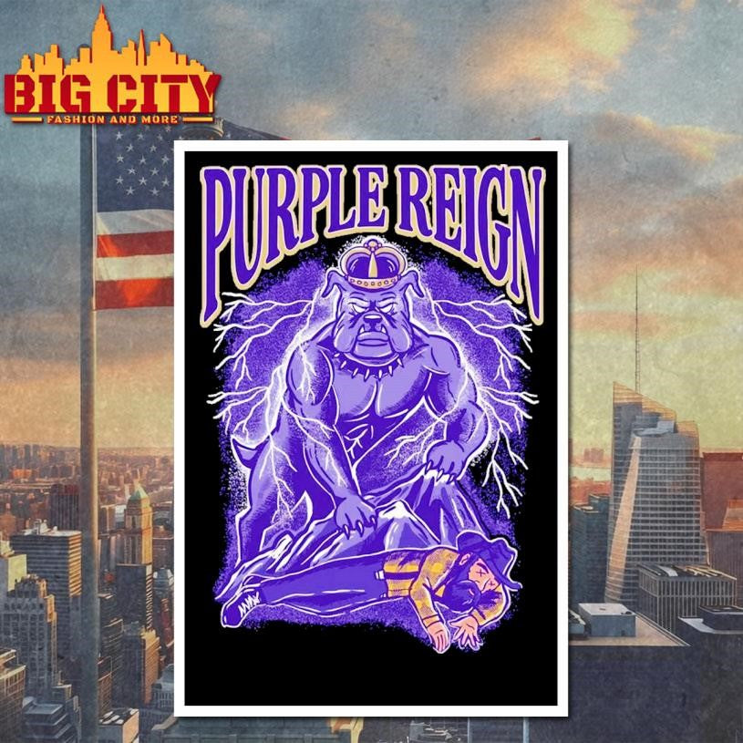 Bulldog Mascot Purple Reign Pocket 2025 Shirt