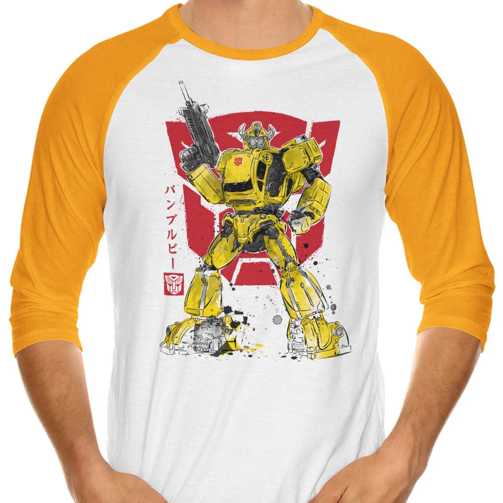 Bumble Sumi-e - 3/4 Sleeve Raglan T-Shirt Hoodie, Sweatshirt | CiraTrend.com (Image 4)