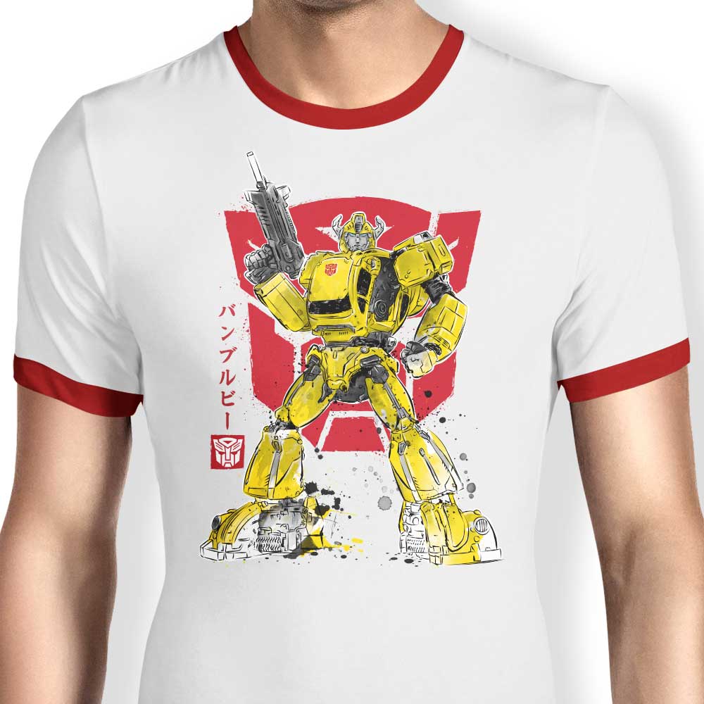 Bumble Sumi-e - Ringer T-Shirt Hoodie, Sweatshirt | CiraTrend.com (Image 3)