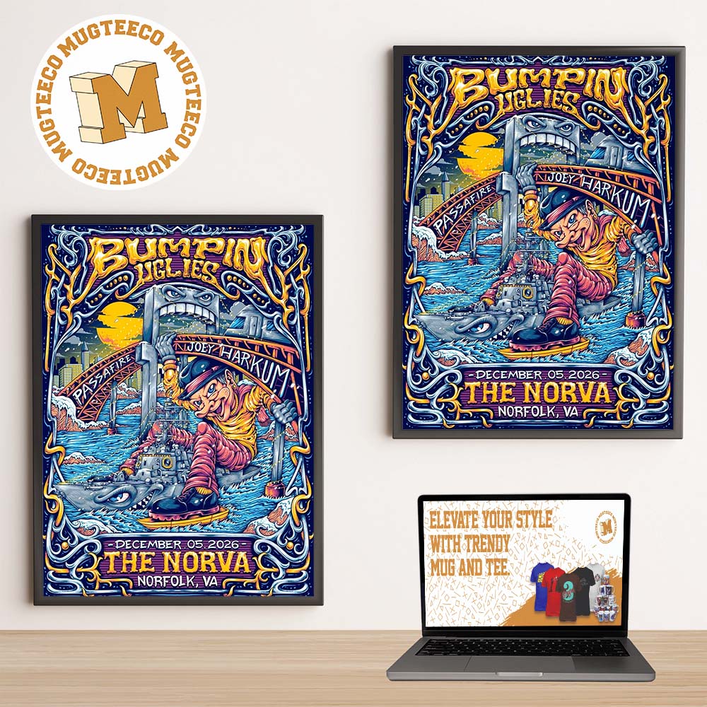 Bumpin Uglies Norfolk VA Event Poster At The Norva On December 5 2026 Home Decor Poster Canvas