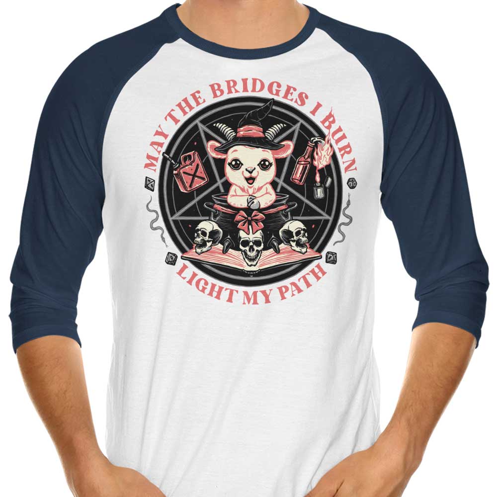 Burn Bridges - 3/4 Sleeve Raglan T-Shirt Hoodie, Sweatshirt | CiraTrend.com (Image 3)