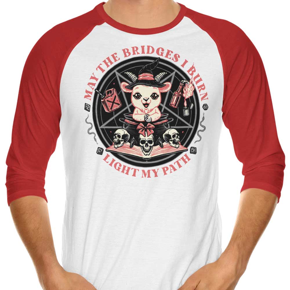 Burn Bridges - 3/4 Sleeve Raglan T-Shirt Hoodie, Sweatshirt | CiraTrend.com (Image 4)