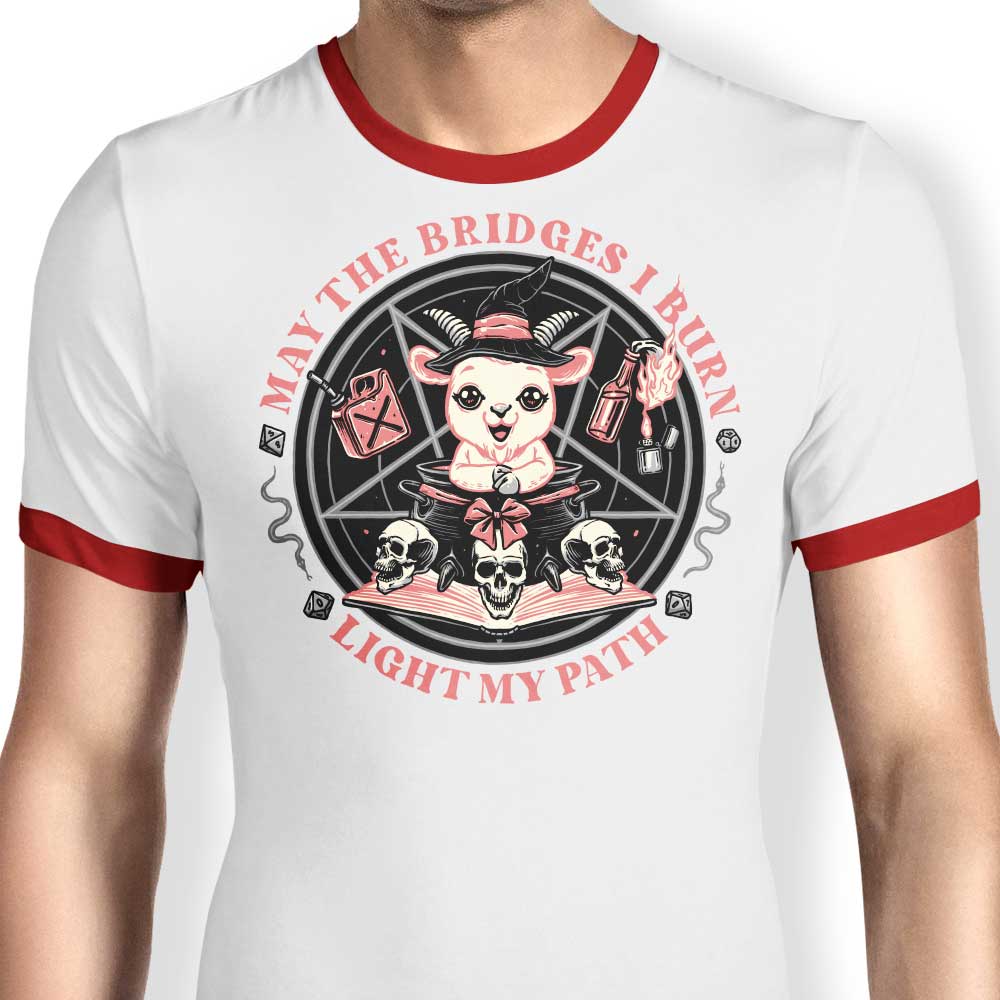 Burn Bridges - Ringer T-Shirt Hoodie, Sweatshirt | CiraTrend.com (Image 3)