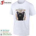 Burn the patriarchy black cat shirt