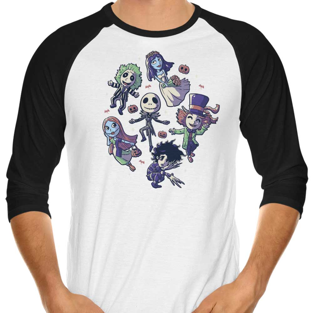 Burton's Halloween - 3/4 Sleeve Raglan T-Shirt Hoodie, Sweatshirt | CiraTrend.com (Image 4)