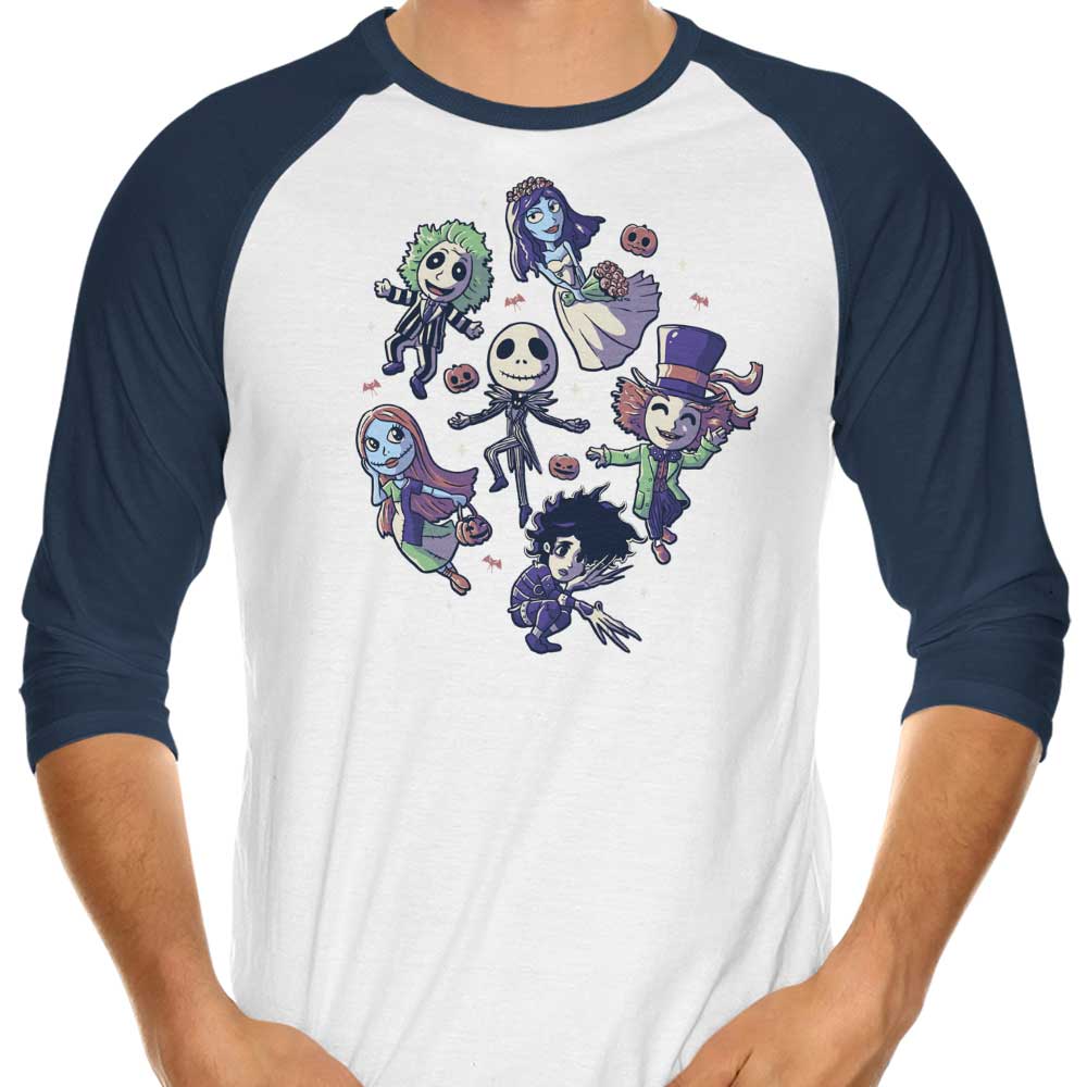 Burton's Halloween - 3/4 Sleeve Raglan T-Shirt Hoodie, Sweatshirt | CiraTrend.com (Image 1)