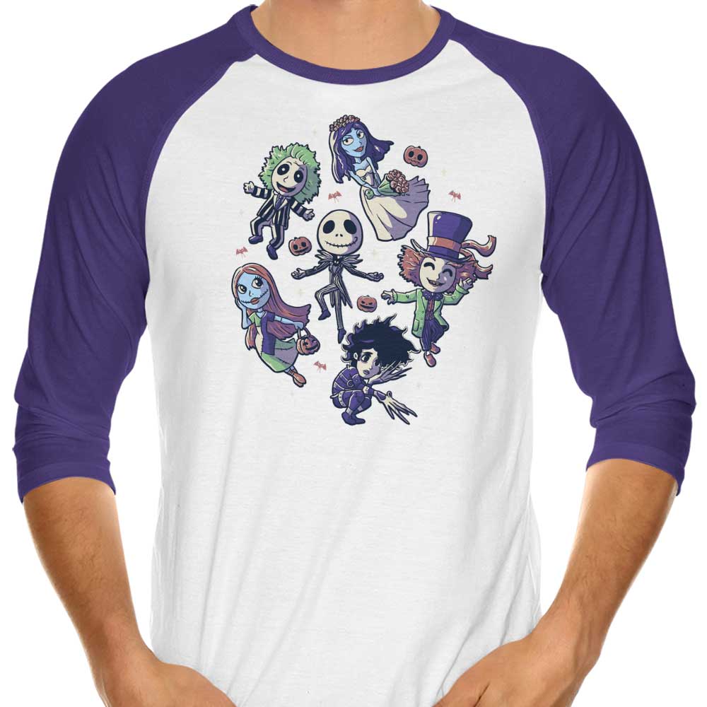 Burton's Halloween - 3/4 Sleeve Raglan T-Shirt Hoodie, Sweatshirt | CiraTrend.com (Image 3)