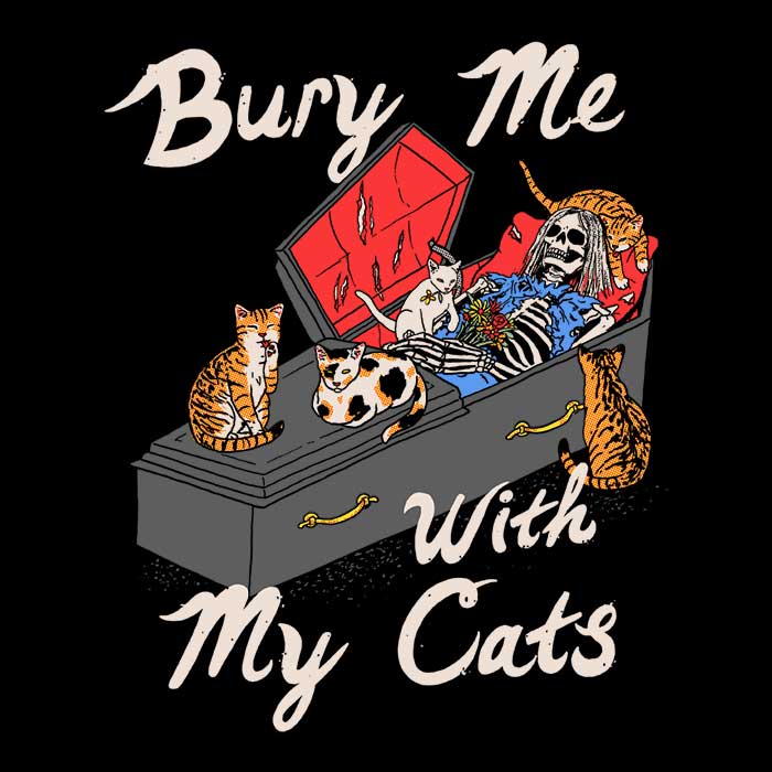 Bury Me With My Cats - Women's Apparel T-Shirts, Hoodie, Sweatshirt | CiraTrend.com (Image 2)