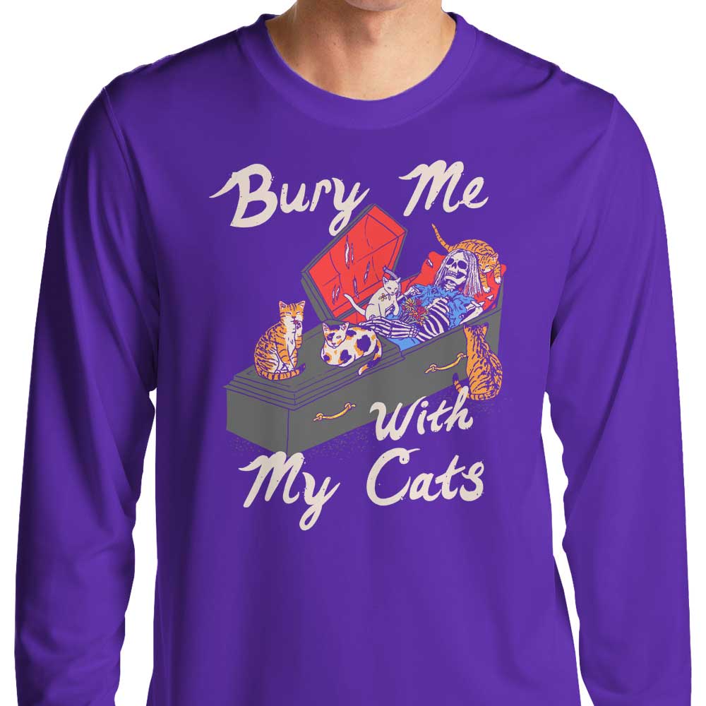 Bury Me With My Cats - Long Sleeve T-Shirt Hoodie, Sweatshirt | CiraTrend.com (Image 4)