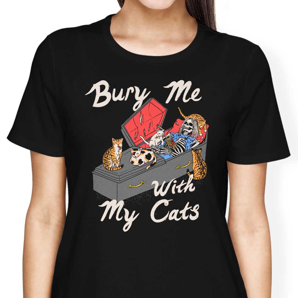 Bury Me With My Cats - Women's Apparel T-Shirts, Hoodie, Sweatshirt | CiraTrend.com (Image 3)