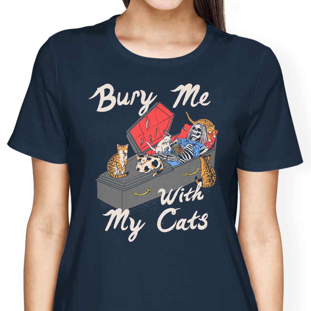 Bury Me With My Cats - Women's Apparel T-Shirts, Hoodie, Sweatshirt | CiraTrend.com (Image 4)