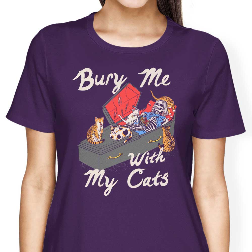 Bury Me With My Cats - Women's Apparel T-Shirts, Hoodie, Sweatshirt | CiraTrend.com (Image 5)