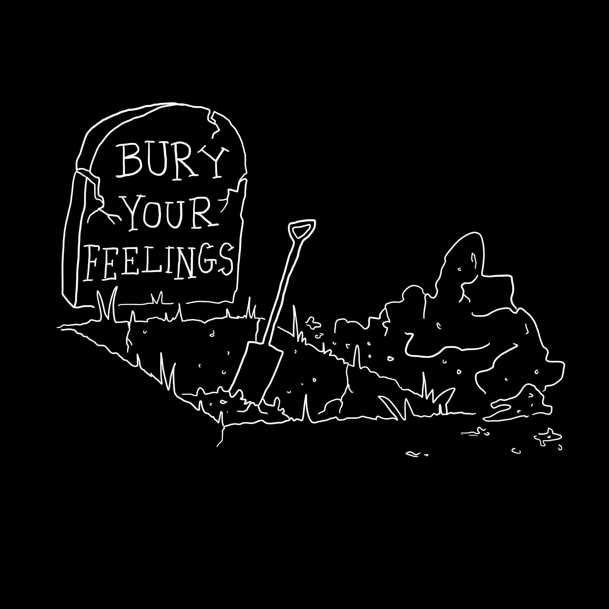 Bury Your Feelings Tee Hoodie, Sweatshirt | CiraTrend.com (Image 5)
