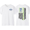 Busch Light Flag With Shamrocks For St. Patrick's Day T-Shirt Sweatshirt Hoodie, Unisex Hoodie, American Flag Tee