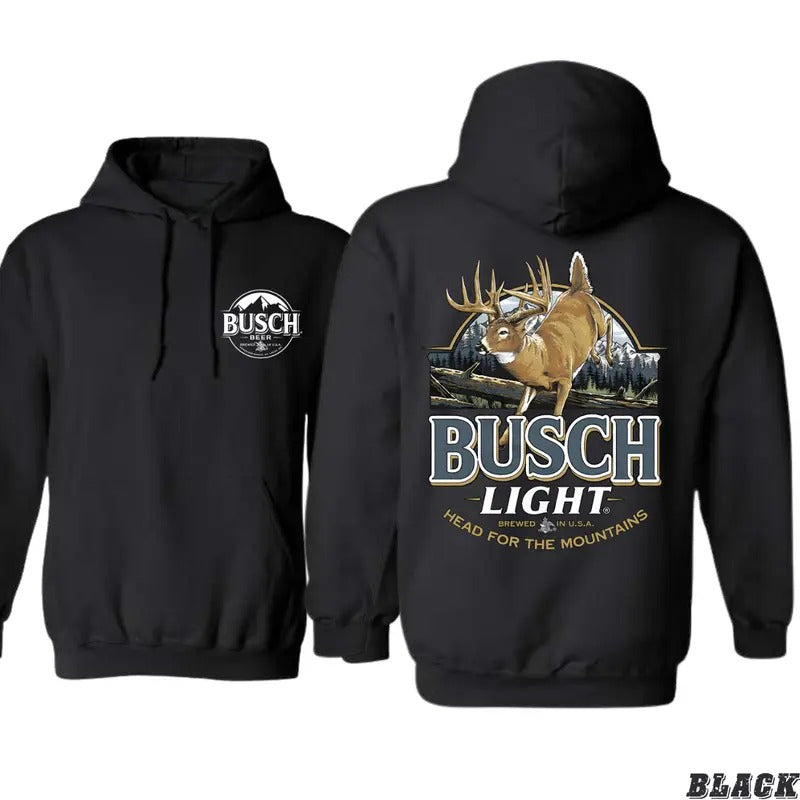 Busch Light Hoodie - Wilderness-Inspired Design, Camo Country Hoodies, Perfect for Outdoor Enthusiasts, Comfortable and...