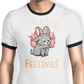 But I Have Feelings - Ringer T-Shirt Hoodie, Sweatshirt | CiraTrend.com (Image 1)