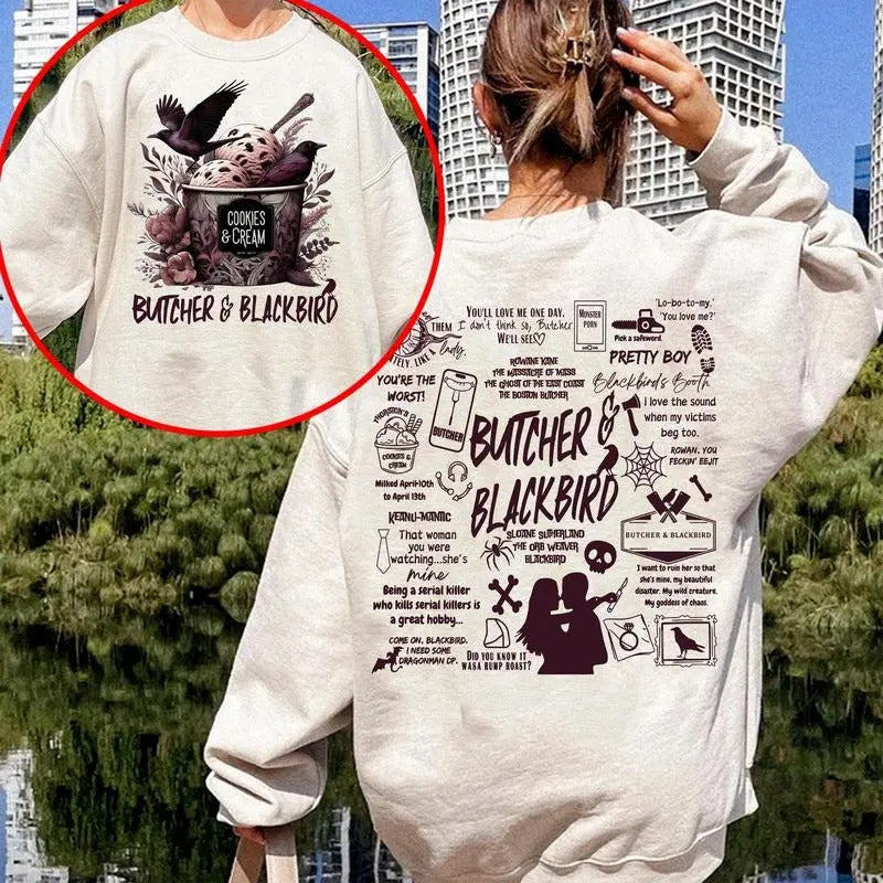 Butcher & Blackbird Brynne Weaver 2 Sides Sweatshirt, Butcher and Blackbird Pink Merch, Brynne Weaver Shirt, Smut Reader...