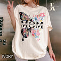 Butterfly Mom Shirt, Floral Mama Tee, Mothers Day T-shirt, Mom Shirt, Mother Sweatshirt, Mom Life Shirt, Custom Mom Tee,...