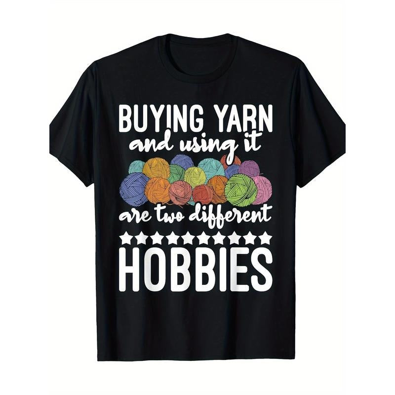 Buy yarn and use it - Knitter Crochet T-shirt -100% cotton Made in USA Hoodie, Sweatshirt | CiraTrend.com
