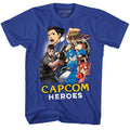 Capcom Mens S/S T-Shirt - Cartoonmash - Solid Royal Hoodie, Sweatshirt | CiraTrend.com