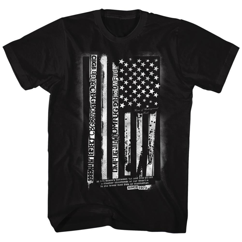 CBGB S S Flag Solid Black T-Shirts, Hoodie, Sweatshirt