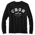 CBGB Mens L/S T-Shirt - Logo - Solid Black Hoodie, Sweatshirt | CiraTrend.com