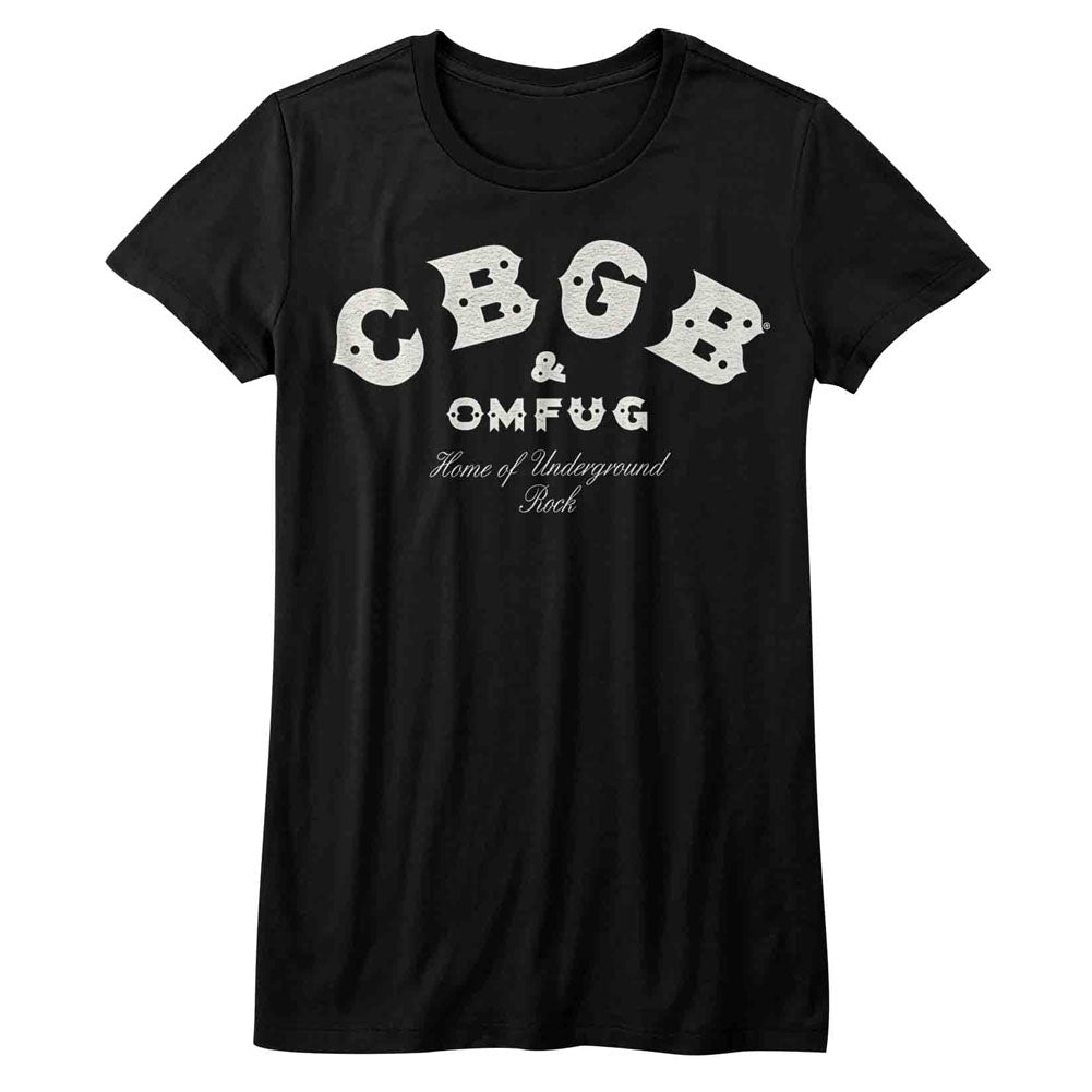 CBGB Girls Juniors S/S T-Shirt - Logo - Solid Black Hoodie, Sweatshirt | CiraTrend.com