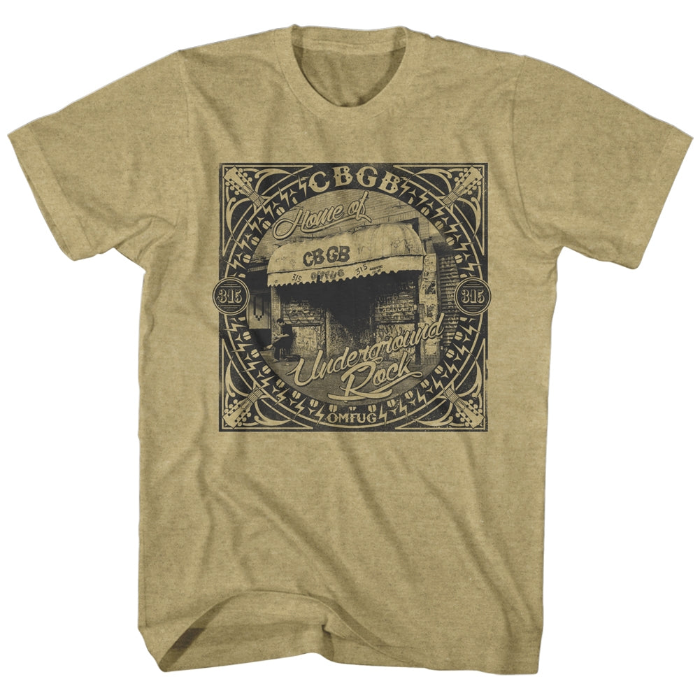 CBGB S S Underground Rock Heather Khaki Heather T-Shirts, Hoodie, Sweatshirt